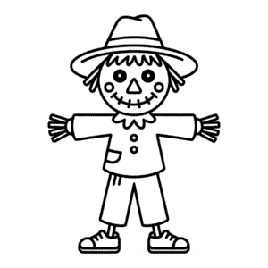 Dibujo Fácil de Carácter Otoñal