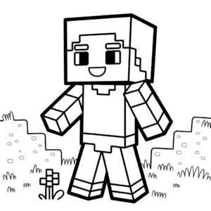 Dibujo Fácil de Chibi Minecraft