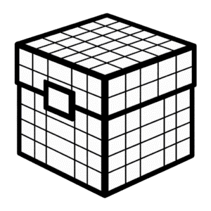 Dibujo Fácil de Cofre de Minecraft