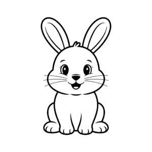 Dibujo Fácil de Conejo adorable