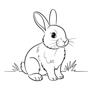 Dibujo Fácil de Conejo realista