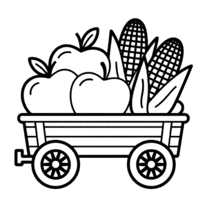 Dibujo Fácil de Cosecha de Otoño