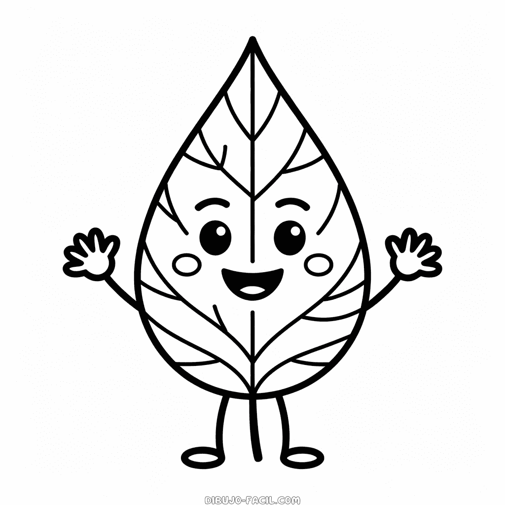 Dibujo Fácil de Dibujos Animados de Otoño