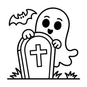 Dibujo Fácil de Encantador Halloween Espeluznante