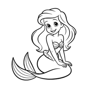 Dibujo Fácil de Encantadora Ariel