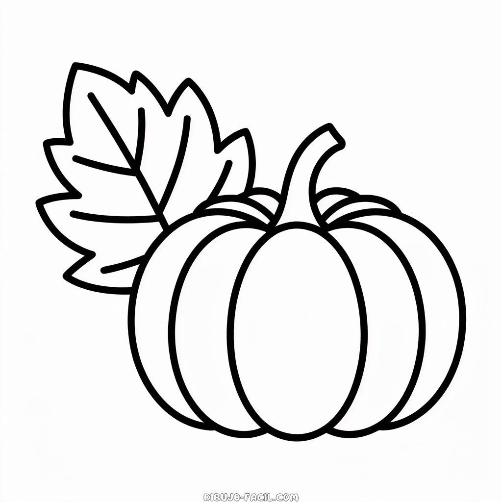 Dibujo Fácil de Estética Otoñal