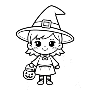 Dibujo Fácil de Halloween Chibi