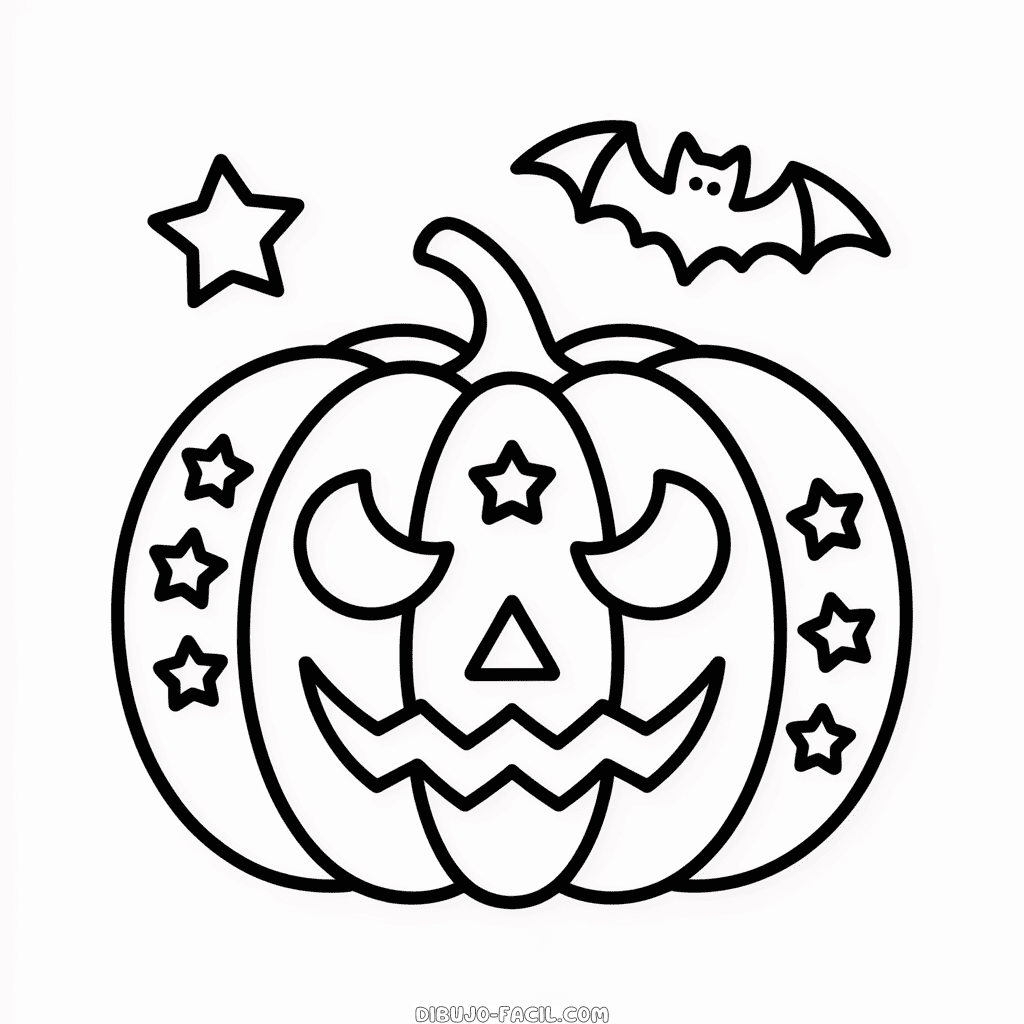 Dibujo Fácil de Halloween Creativo