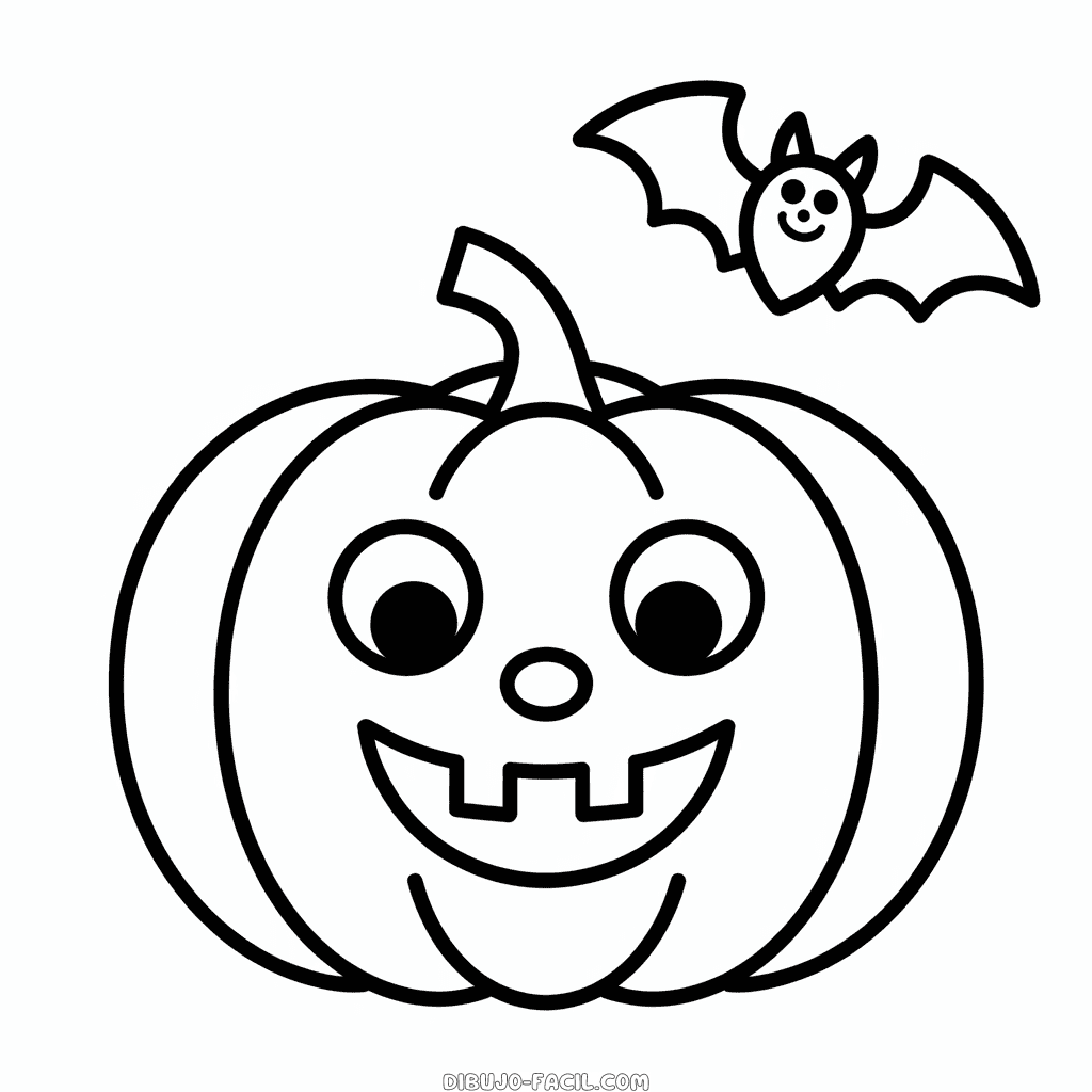 Dibujo Fácil de Halloween Lindo