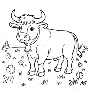 Dibujo Fácil de Hermoso toro