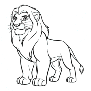 Dibujo Fácil de Kovu El Rey León