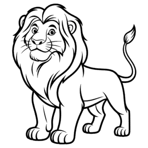 Dibujo Fácil de León de El Rey León