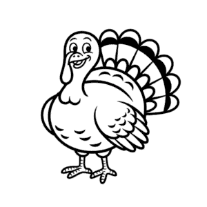 Dibujo Fácil de Lindo pavo