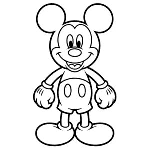 Dibujo Fácil de Mickey Básico