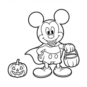 Dibujo Fácil de Mickey Halloween