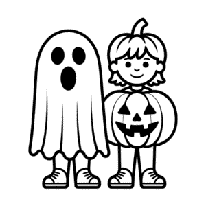 Dibujo Fácil de Niños de Halloween