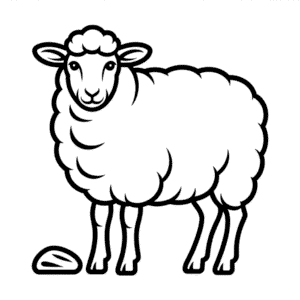 Dibujo Fácil de Oveja Realista