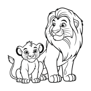 Dibujo Fácil de Personajes de El Rey León