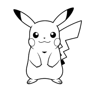 Dibujo Fácil de Pikachu Básico