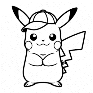Dibujo Fácil de Pikachu Gánster