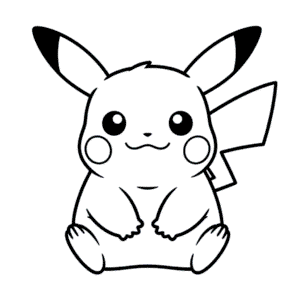 Dibujo Fácil de Pikachu Gordo