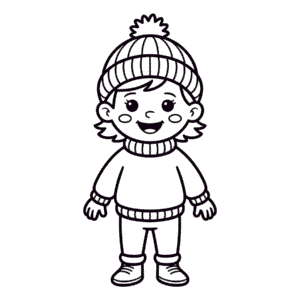 Dibujo Fácil de Ropa de Otoño