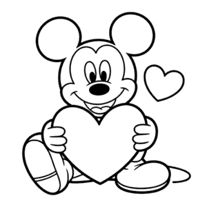 Dibujo Fácil de Ama a Mickey