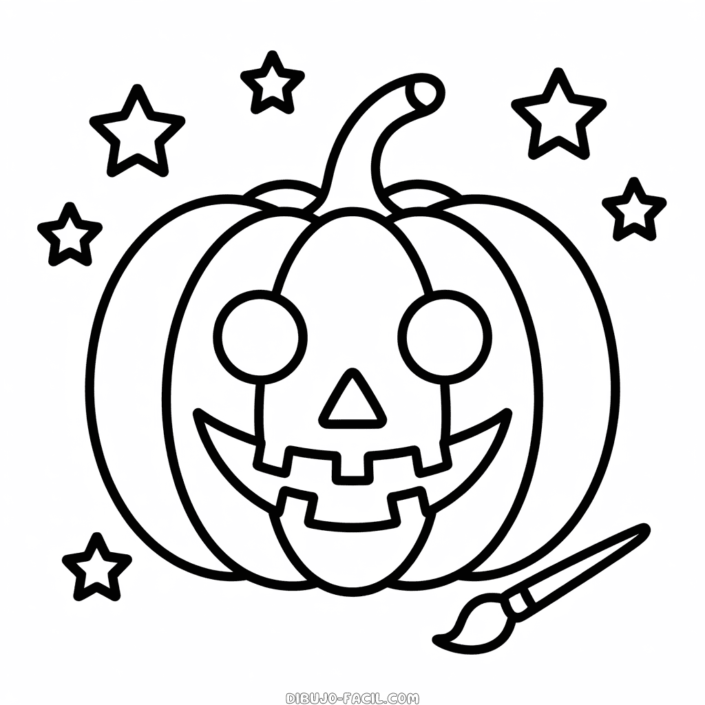 Dibujo Fácil de Arte de Halloween