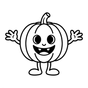 Dibujo Fácil de Calabaza de Cartón de Halloween