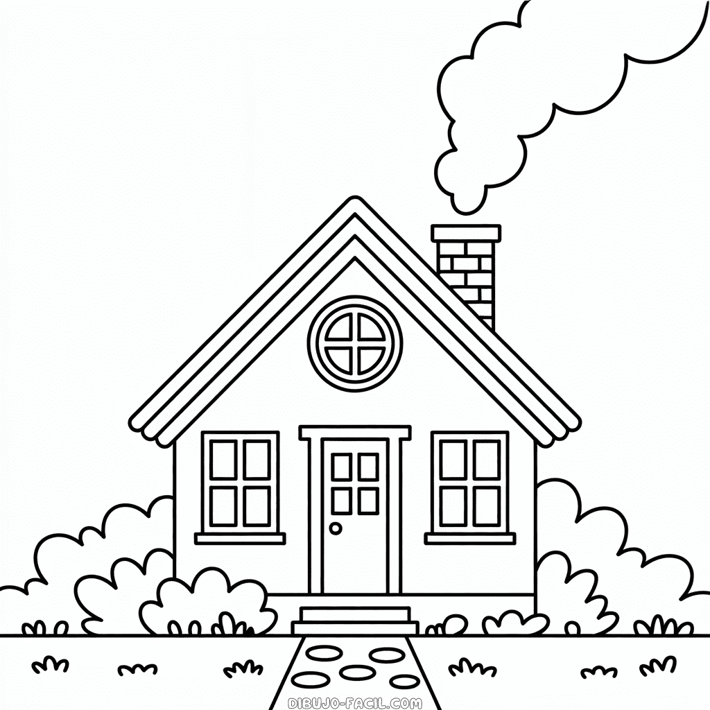 Dibujo Fácil de Casa en Otoño