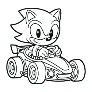 Dibujo Fácil de Coche de Sonic