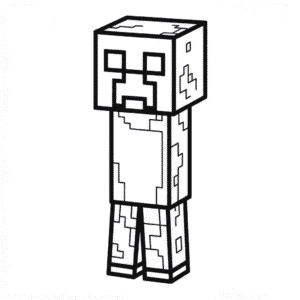 Dibujo Fácil de Creeper Minecraft