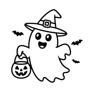 Dibujo Fácil de Dibujo Animado Lindo de Halloween