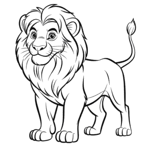 Dibujo Fácil de Dibujo Realista de El Rey León con Lápiz