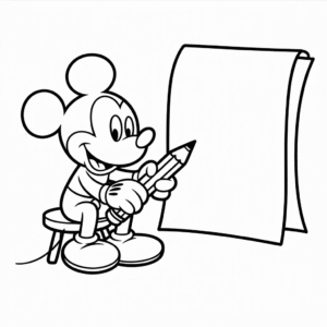 Dibujo Fácil de Dibujos Animados de Mickey