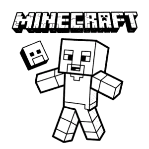 Dibujo Fácil de Dibujos Animados de Minecraft