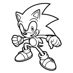 Dibujo Fácil de Estilo Anime de Sonic