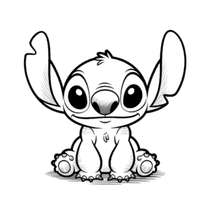Dibujo Fácil de Estilo de Lápiz de Stitch