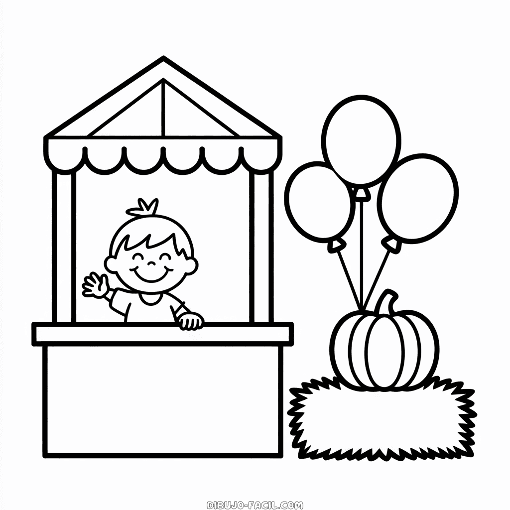 Dibujo Fácil de Festival de Otoño