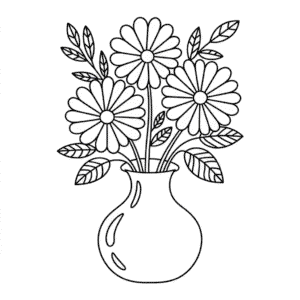 Dibujo Fácil de Floral Otoñal