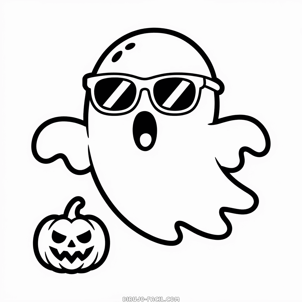 Dibujo Fácil de Halloween Genial y Aterrador