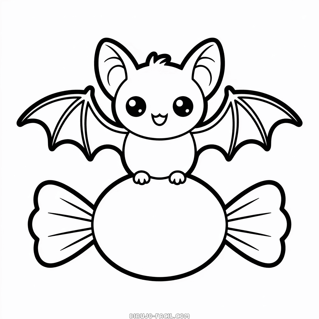 Dibujo Fácil de Halloween Kawaii Lindo
