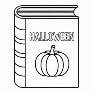Dibujo Fácil de Libro de Halloween