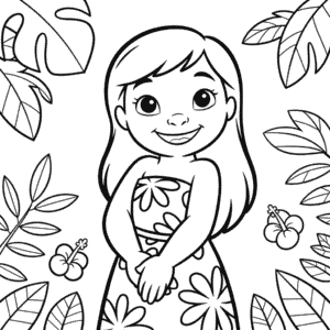 Dibujo Fácil de Lilo de Lilo & Stitch