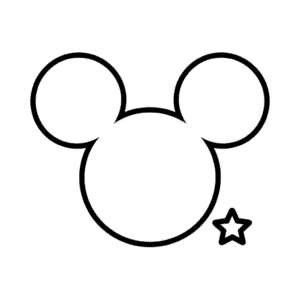 Dibujo Fácil de Logo de Mickey