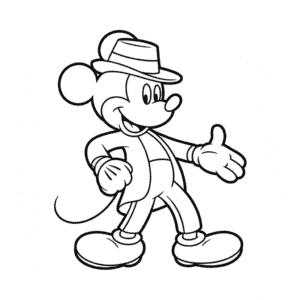 Dibujo Fácil de Michael Jackson Mickey