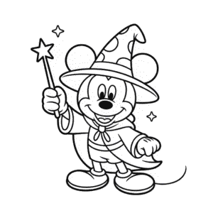 Dibujo Fácil de Mickey Mago