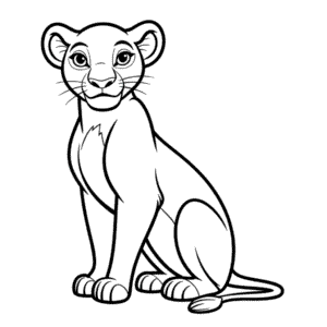 Dibujo Fácil de Nala de El Rey León