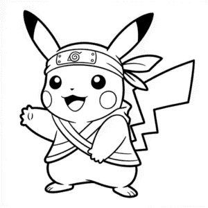 Dibujo Fácil de Naruto Pikachu