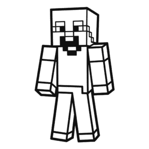 Dibujo Fácil de Personaje de Minecraft